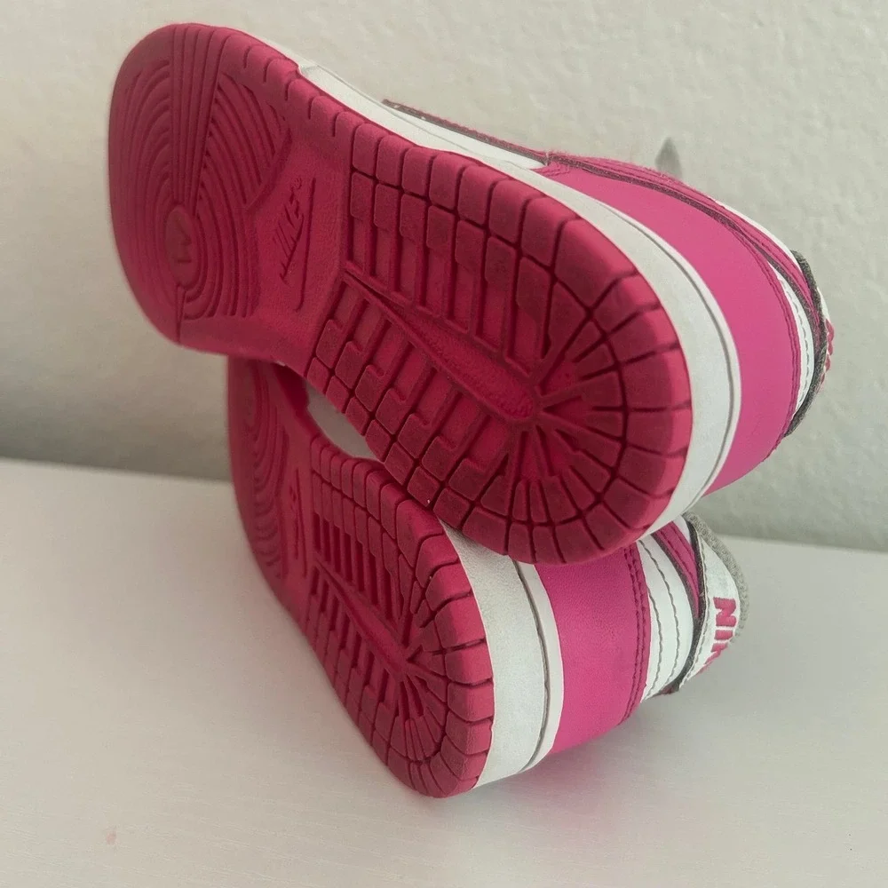 Nike Dunk Low Pink White Kids Girls Shoes Sneakers 1Y